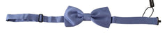 Dolce & Gabbana Purple 100% Silk Adjustable Neck Papillon Bow Tie - Neckties
