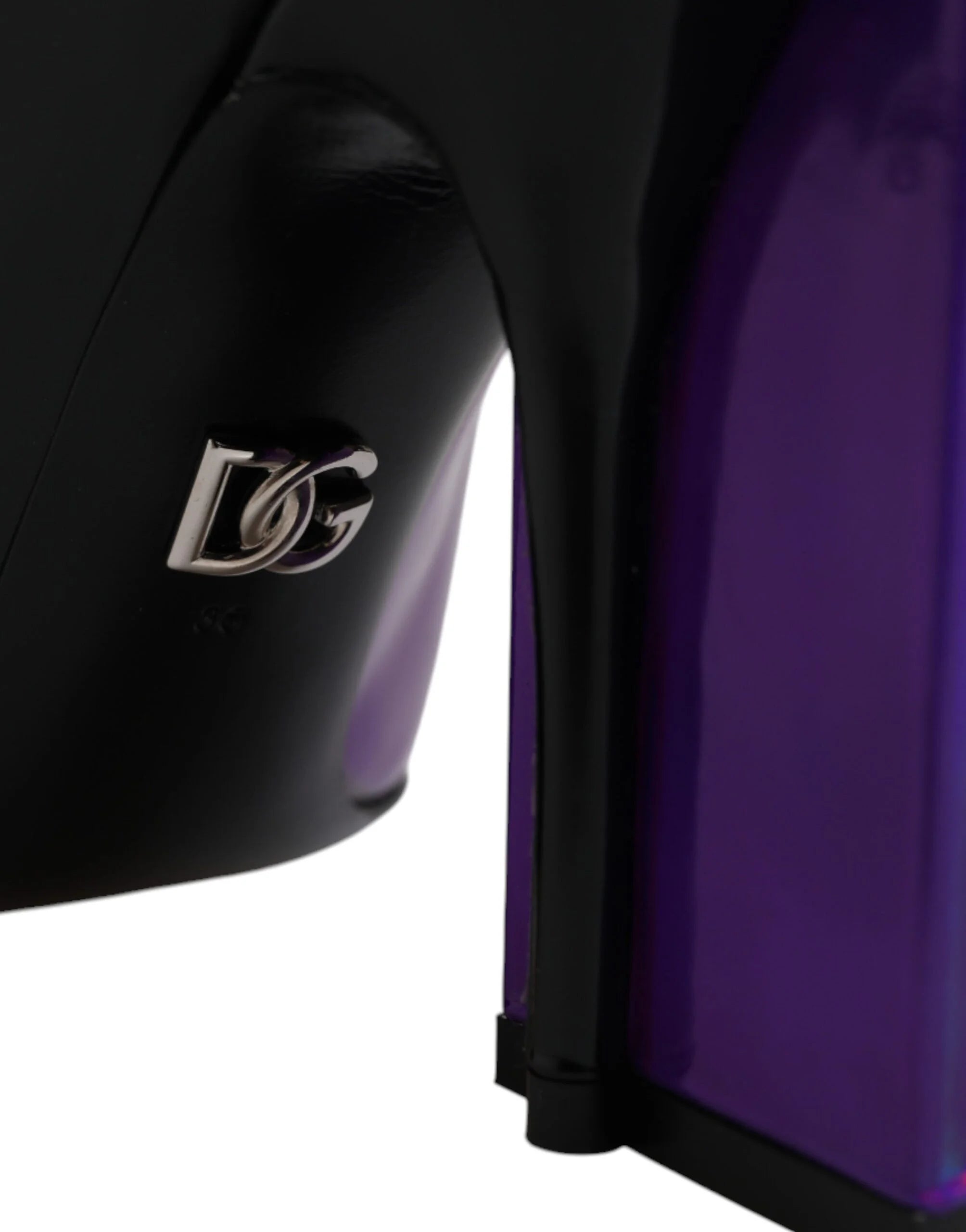 Dolce & Gabbana Purple Black Pointed Ankle Boots Shoes - EU36/US6 - Boots