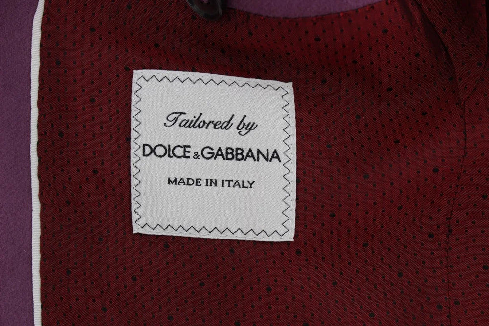 Dolce & Gabbana Purple Cashmere Slim Fit Blazer Jacket - IT44 | XS - Sport Jackets
