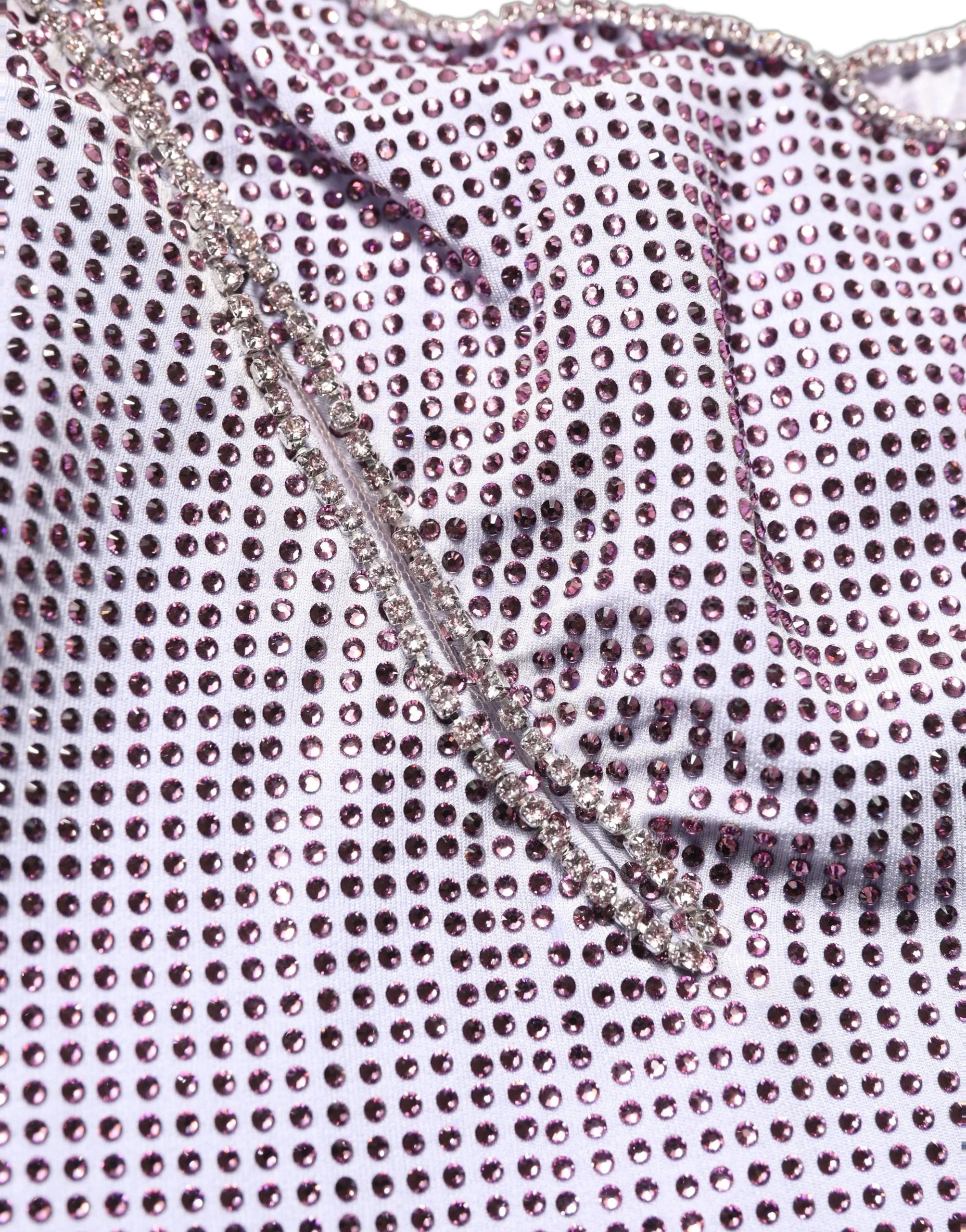 Dolce & Gabbana Purple Crystal OneShoulder EveningGown Dress - IT40|S