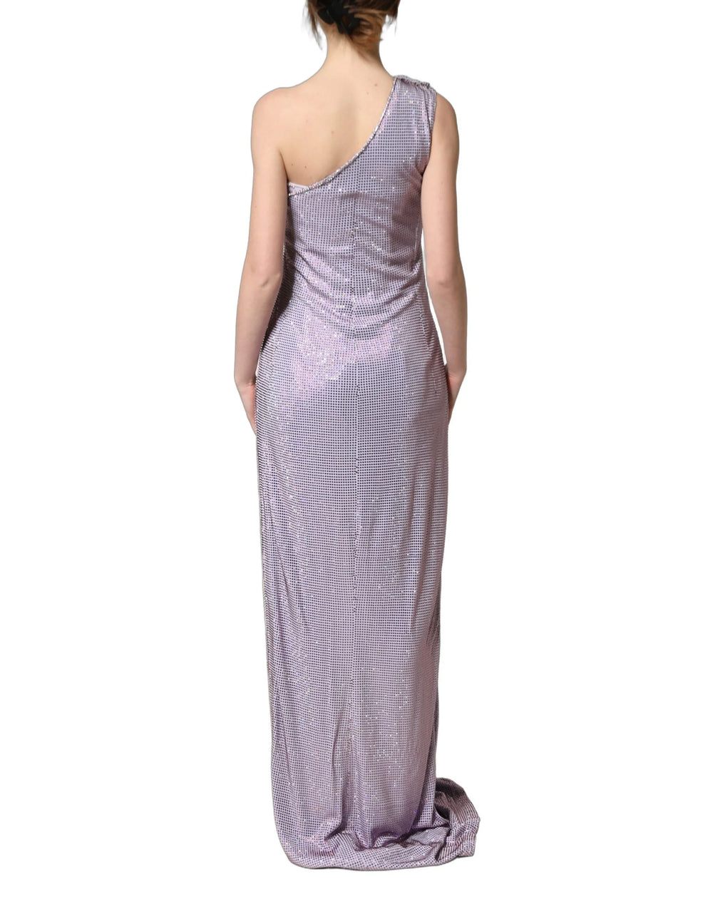 Dolce & Gabbana Purple Crystal OneShoulder EveningGown Dress - IT40|S