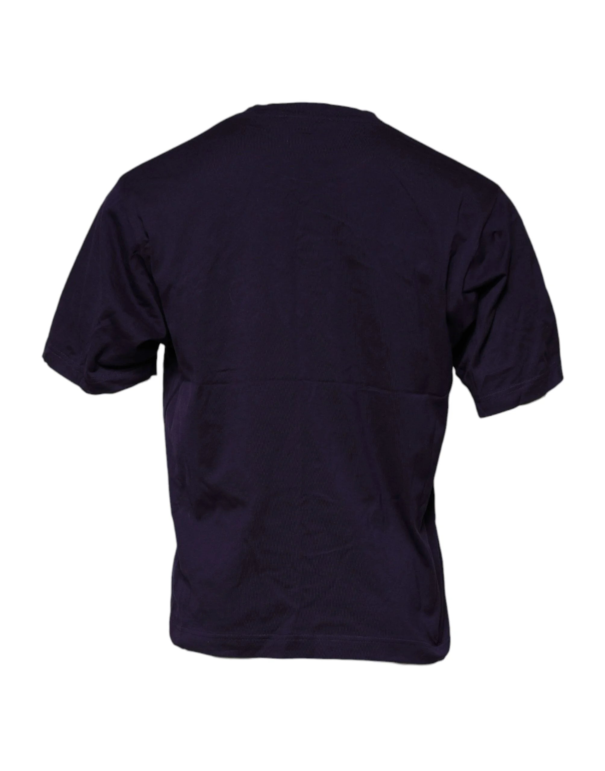 Dolce & Gabbana Purple DG Logo Cotton Crew Neck T-shirt - IT50 | L - T-Shirts