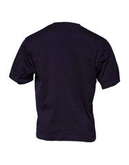 Dolce & Gabbana Purple DG Logo Cotton Crew Neck T-shirt - IT50 | L - T-Shirts