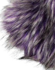 Dolce & Gabbana Purple Faux Fur Whole Head Wrap Hat - 57 cm|S - Headdresses
