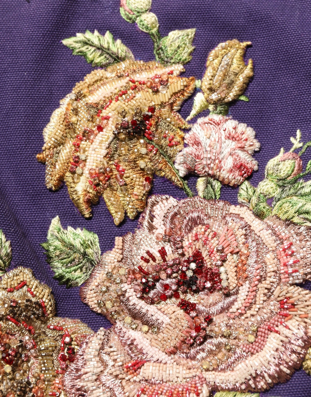 Dolce & Gabbana Purple Floral Embellsihed MidWaist Mini Skirt - IT40|S