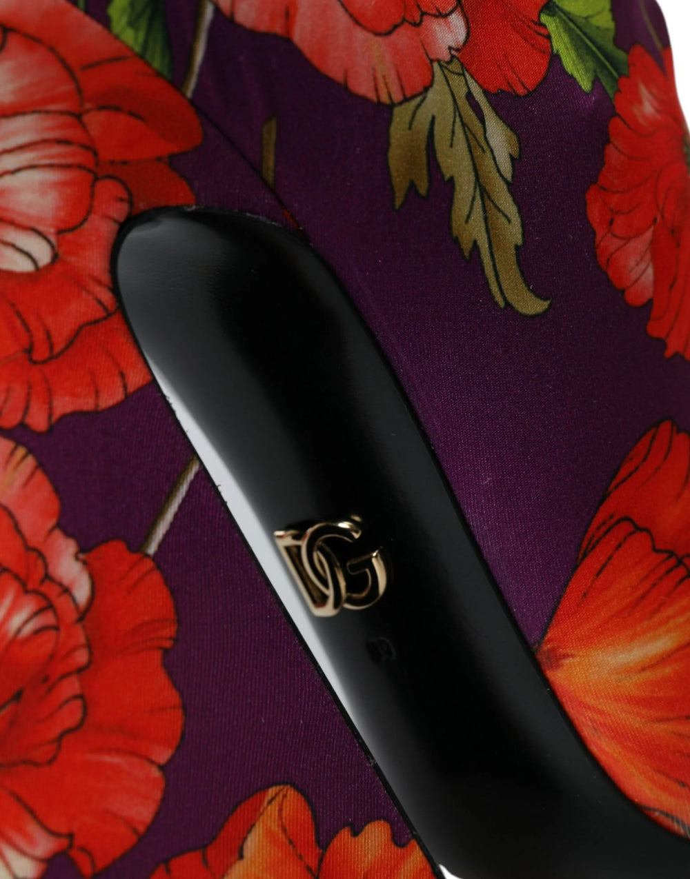 Dolce & Gabbana Purple Floral Jersey Stretch Boots Shoes - EU39/US8.5 - Boots