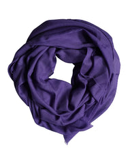 Dolce & Gabbana Purple Lace Stole Cotton Wrap Shawl Scarf