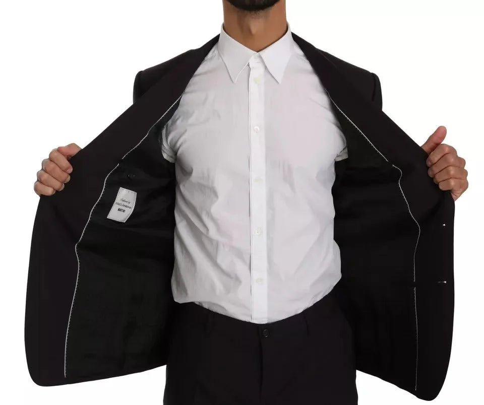 Dolce & Gabbana Purple MARTINI Wool Stretch 2 Piece Suit - IT50 | L - Pant Suits