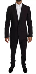 Dolce & Gabbana Purple MARTINI Wool Stretch 2 Piece Suit - IT50 | L - Pant Suits