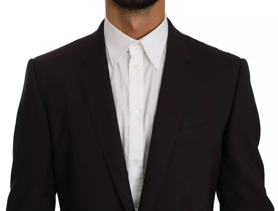 Dolce & Gabbana Purple MARTINI Wool Stretch 2 Piece Suit - IT50 | L - Pant Suits