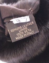 Dolce & Gabbana Purple Mink Fur Goatskin Suede Leather Gloves - 7.5 | M