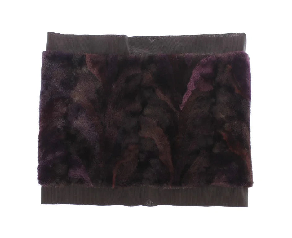 Dolce & Gabbana Purple MINK Fur Scarf Foulard Neck Wrap - Scarves & Shawls