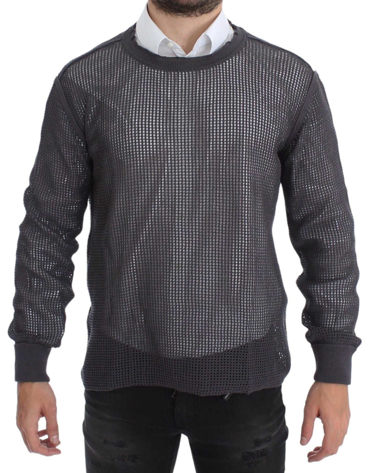 Dolce & Gabbana Purple Runway Netz Pullover Netted Sweater - IT52 | XL - Sweaters