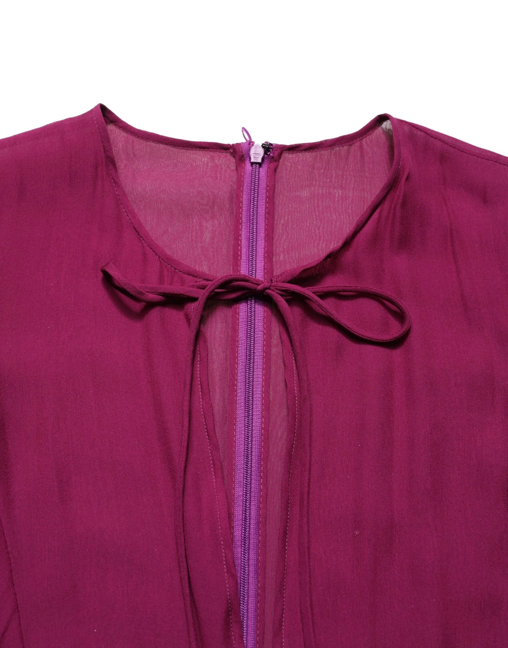 Dolce & Gabbana Violetti Läpikuultava Chiffon Silkkimekko - IT40|S
