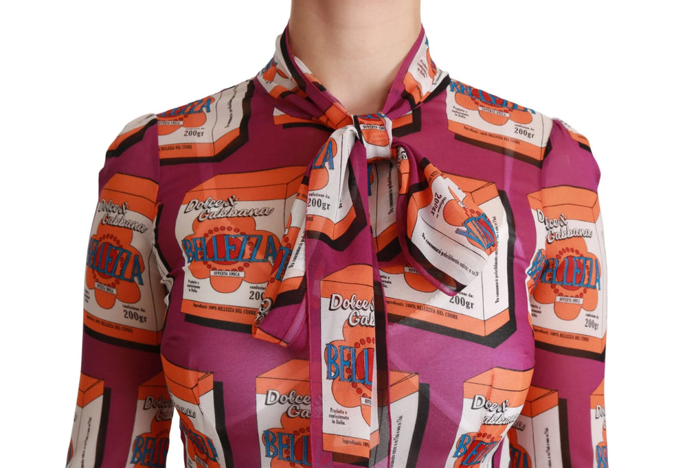 Dolce & Gabbana Purple Silk Bellezza A-Line Gown Dress - IT38 | S - Dresses