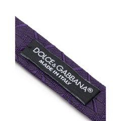 Dolce & Gabbana Purple Silk Bowty - One Size - Neckties