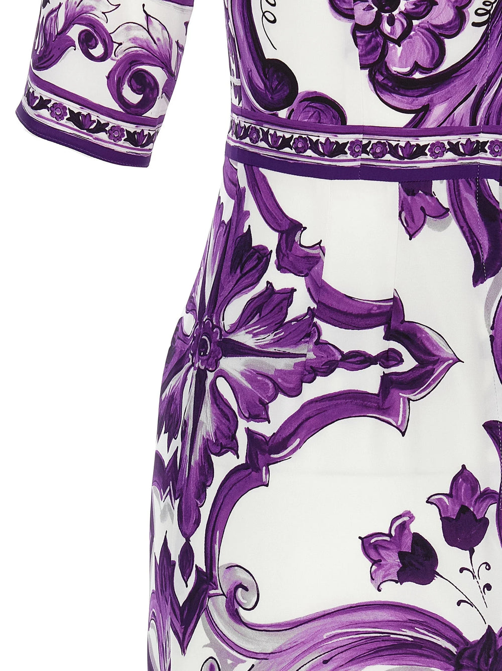 Dolce & Gabbana Purple Silk Midi Dress - IT38
