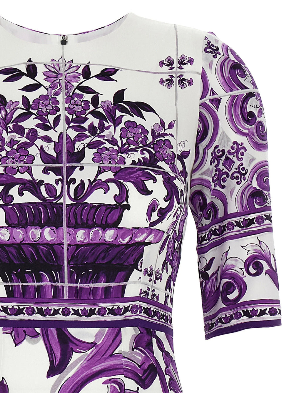 Dolce & Gabbana Purple Silk Midi Dress - IT38