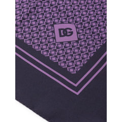 Dolce & Gabbana Purple Silk Pocket Square - Handkerchiefs