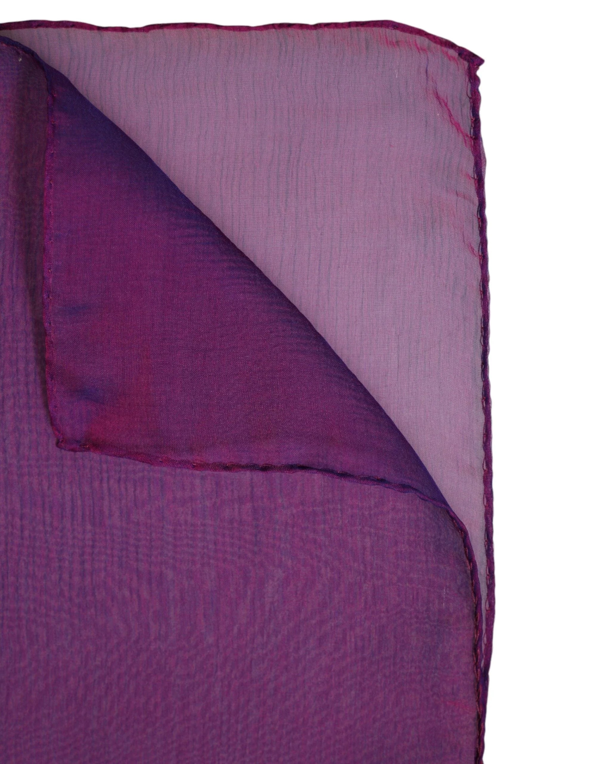 Dolce & Gabbana Purple Silk Rectangle Wrap Shawl Scarf - Scarves & Shawls