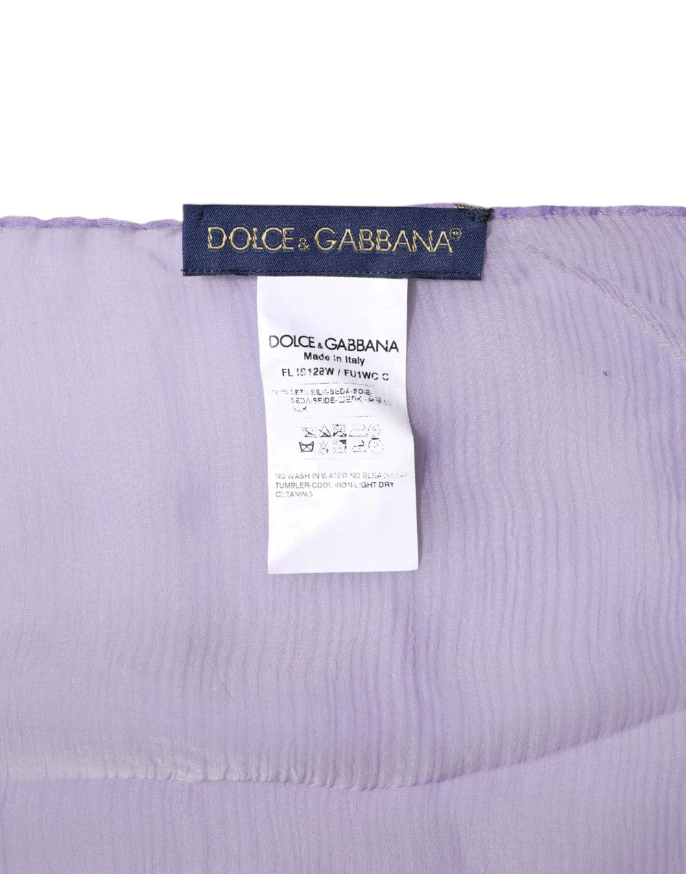 Dolce & Gabbana Purple Silk Rectangle Wrap Shawl Scarf - Scarves & Shawls