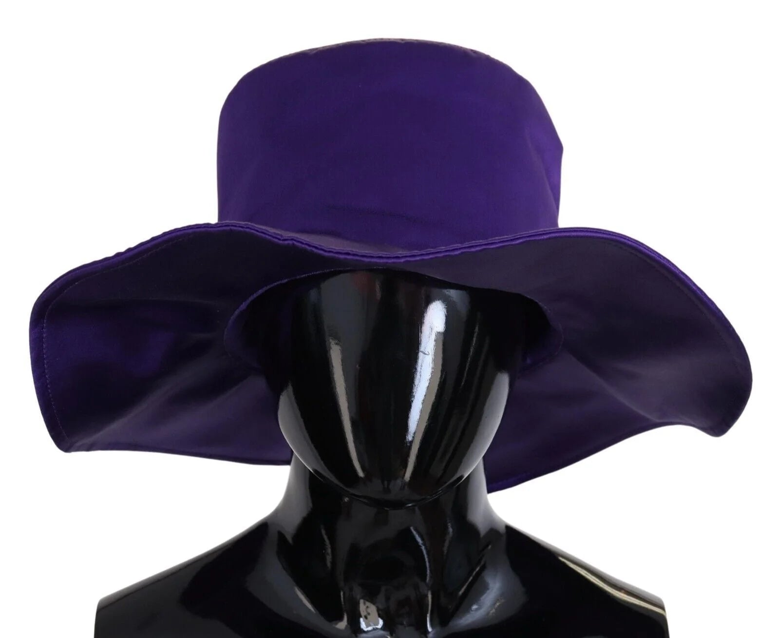 Dolce & Gabbana Purple Silk Stretch Top Hat - 57 cm|S - Sun Hats
