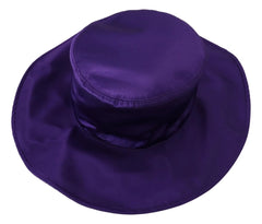 Dolce & Gabbana Purple Silk Stretch Top Hat - 57 cm|S - Sun Hats
