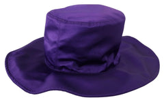 Dolce & Gabbana Purple Silk Stretch Top Hat - 57 cm|S - Sun Hats