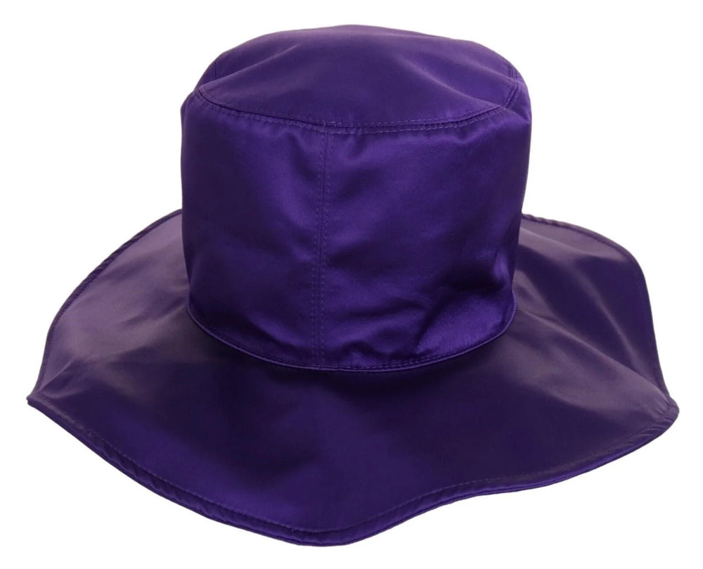 Dolce & Gabbana Purple Silk Stretch Top Hat - 57 cm|S - Sun Hats