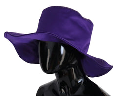 Dolce & Gabbana Purple Silk Stretch Top Hat - 57 cm|S - Sun Hats