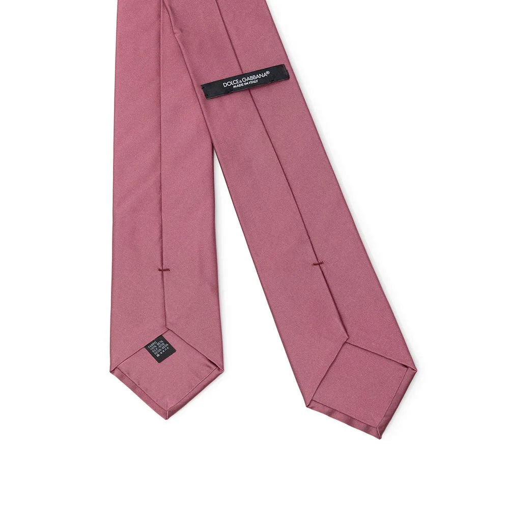 Dolce & Gabbana Purple Silk Ty - Neckties