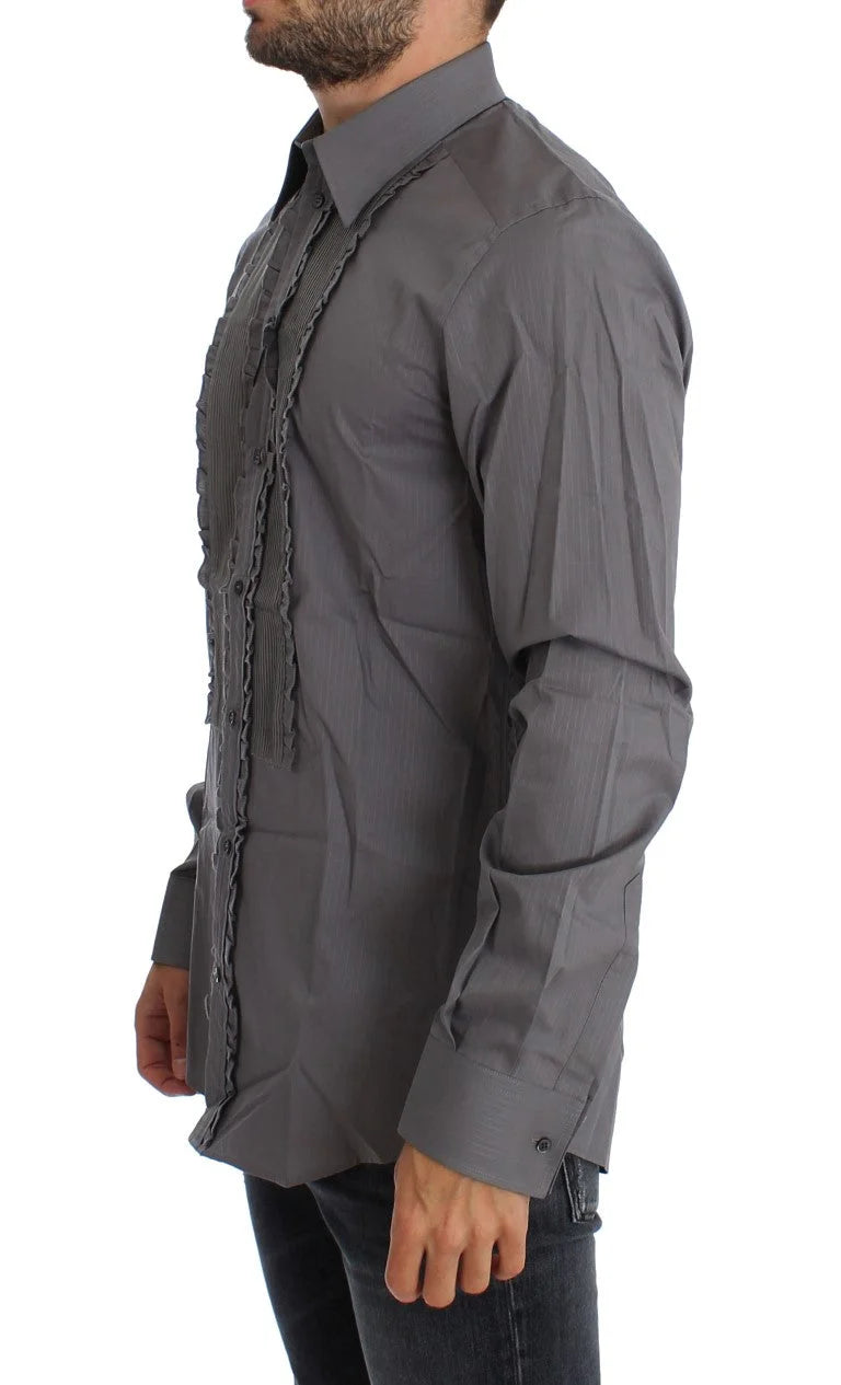 Dolce & Gabbana Purple Torero GOLD Slim Fit Dress Shirt - Shirts