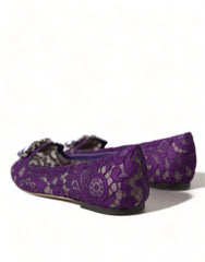 Dolce & Gabbana violetti Vally Taormina -pitsikristallitossut - EU37/US6.5