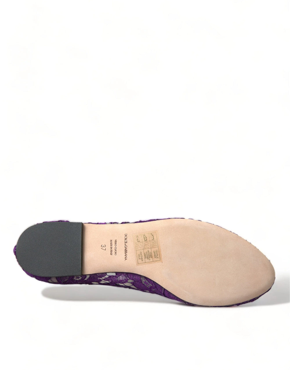Dolce & Gabbana violetti Vally Taormina -pitsikristallitossut - EU37/US6.5