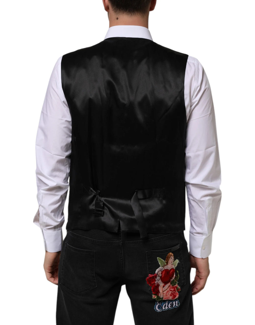 Dolce & Gabbana Purple Wool Dress Formal Waistcoat Vest - IT54 | XL - Vests