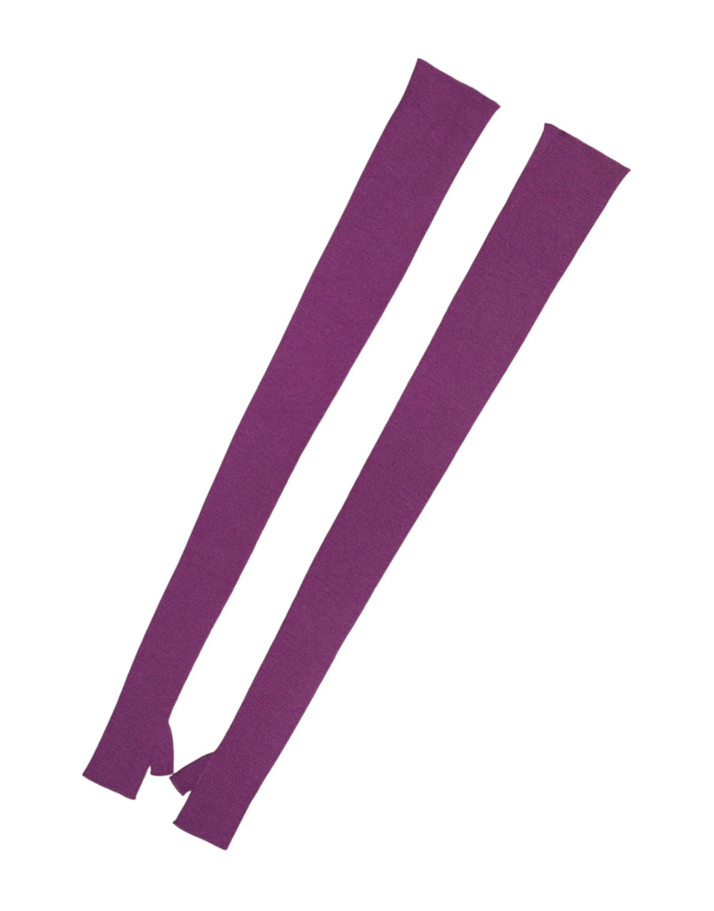 Dolce & Gabbana Purple Wool Fingerless Elbow Length Women One Size Gloves - One Size