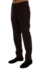 Dolce & Gabbana Purple Wool Stretch Formal Pants - IT44 | XS - Trousers