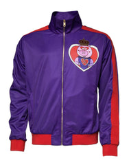 Dolce & Gabbana Purple Year Of The Pig Full Zip Bomber Sweater - IT54 | XL - Bomber Jackets