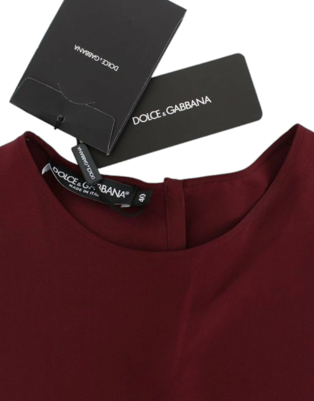 Dolce & Gabbana Red 3/4 sleeve silk blouse - IT36|XXS - Blouses