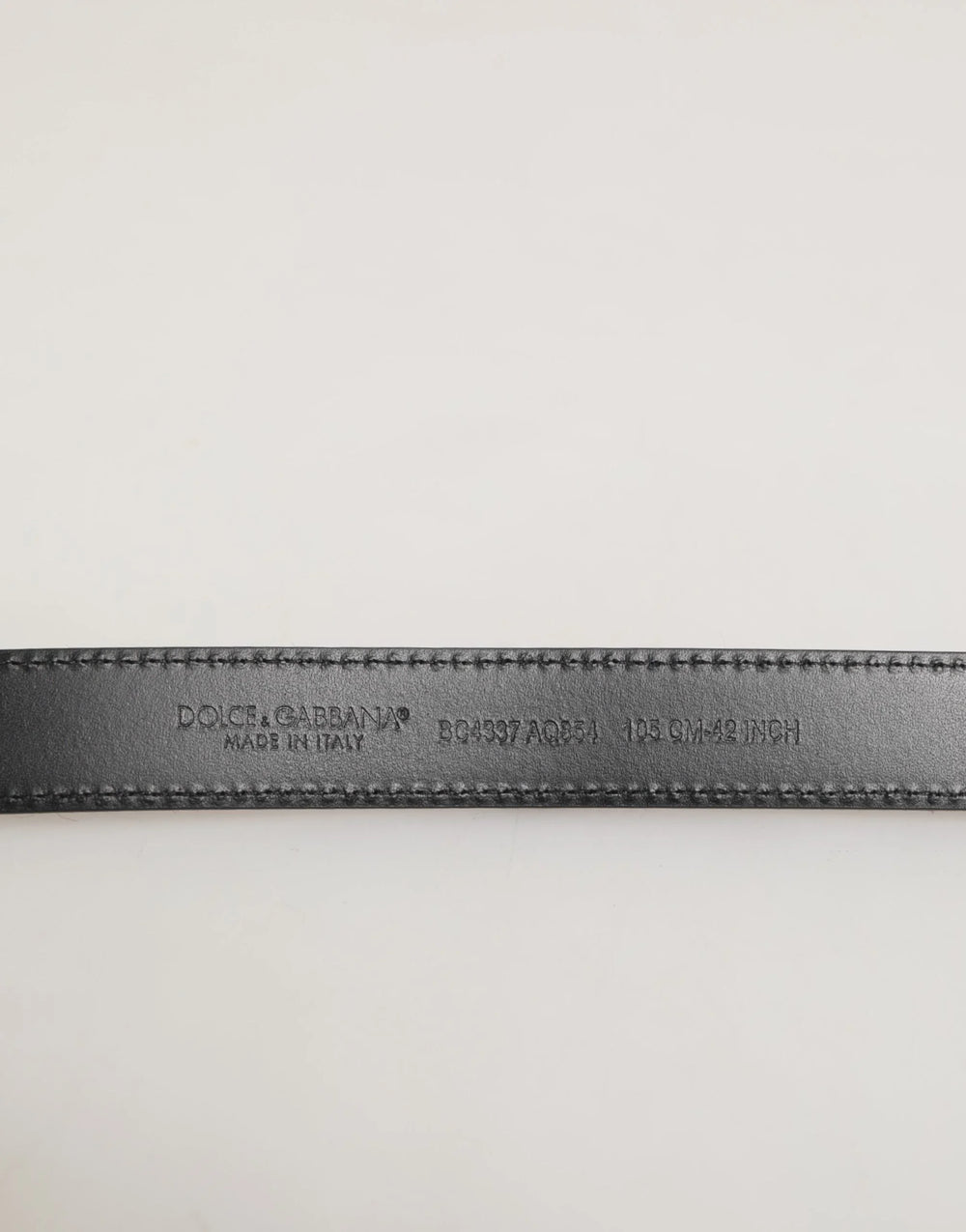 Dolce & Gabbana Red Black Pony Leather Metal Buckle Men Belt - 105 cm / 42 Inches - Belts