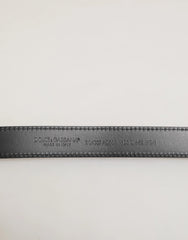 Dolce & Gabbana Red Black Pony Leather Metal Buckle Men Belt - 105 cm / 42 Inches - Belts