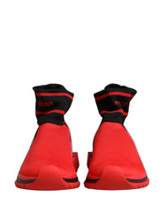 Dolce & Gabbana Red Black Sorrento Socks Sneakers Shoes - EU35/US4.5 - Sneakers