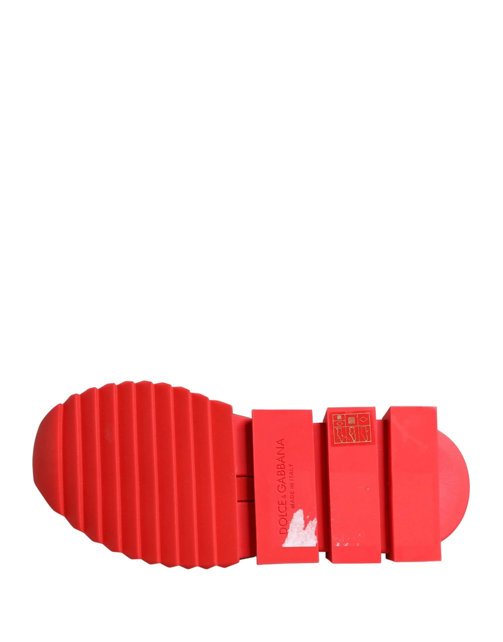 Dolce & Gabbana Red Black Sorrento Socks Sneakers Shoes - EU35/US4.5 - Sneakers