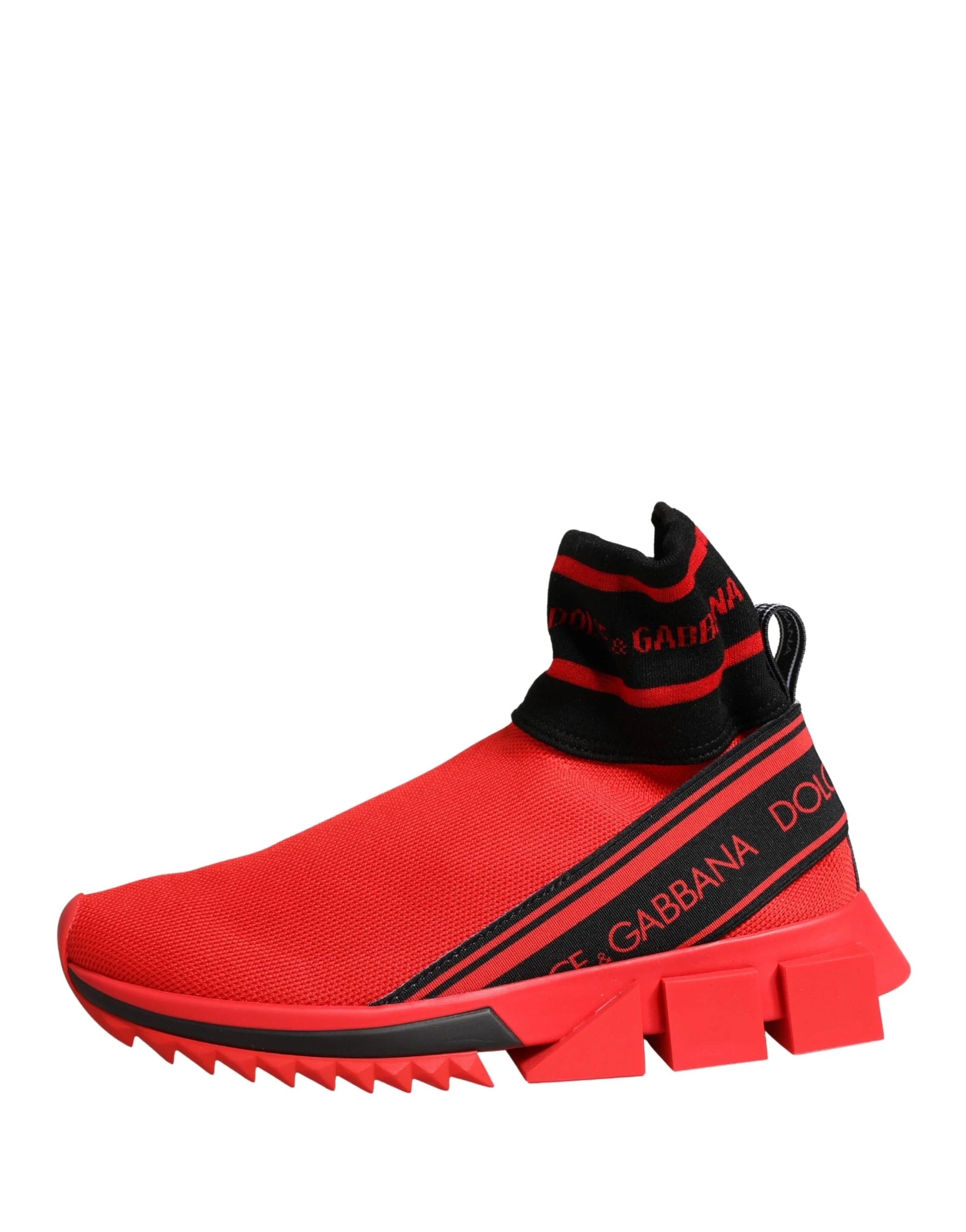 Dolce & Gabbana Red Black Sorrento Socks Sneakers Shoes - EU35/US4.5 - Sneakers