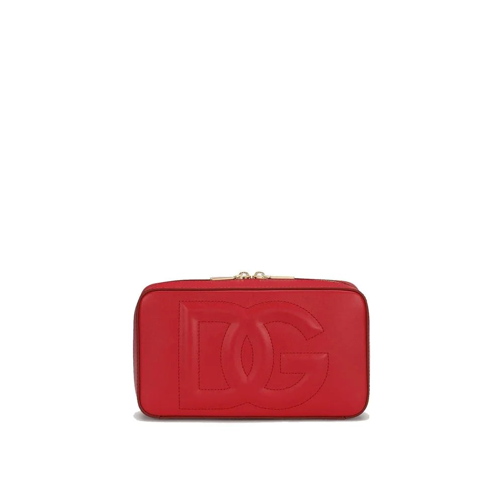 Dolce & Gabbana Red Calfskin Crossbody Bag