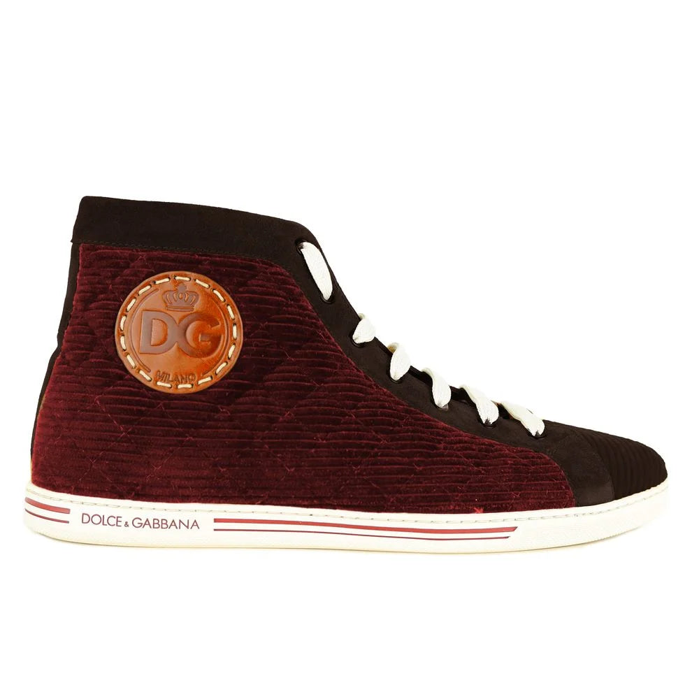 Dolce & Gabbana Red Calfskin Sneaker - EU44/US11 - Sneakers