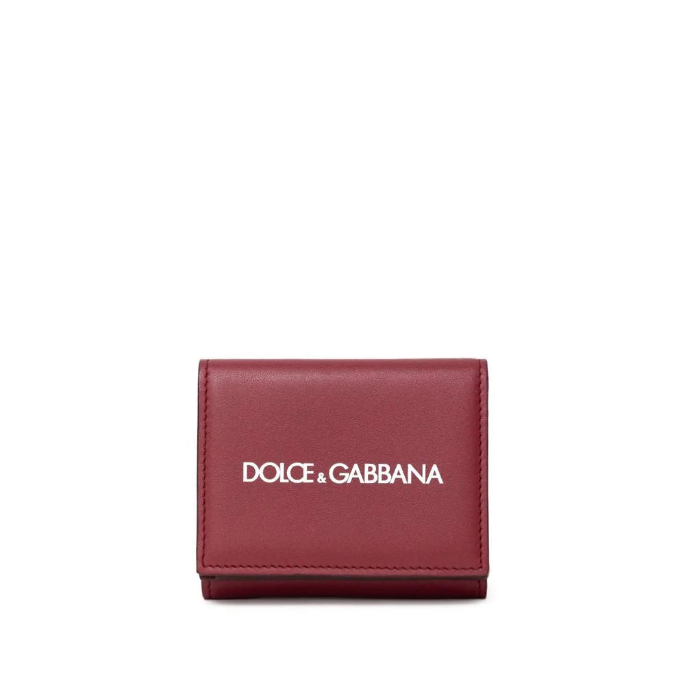 Dolce & Gabbana Red Calfskin Wallet - Wallets