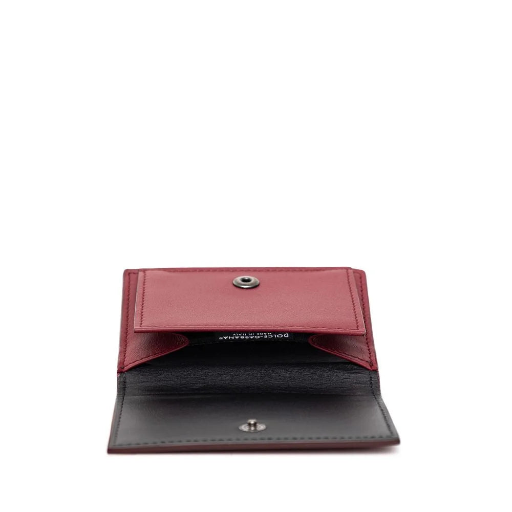 Dolce & Gabbana Red Calfskin Wallet - Wallets