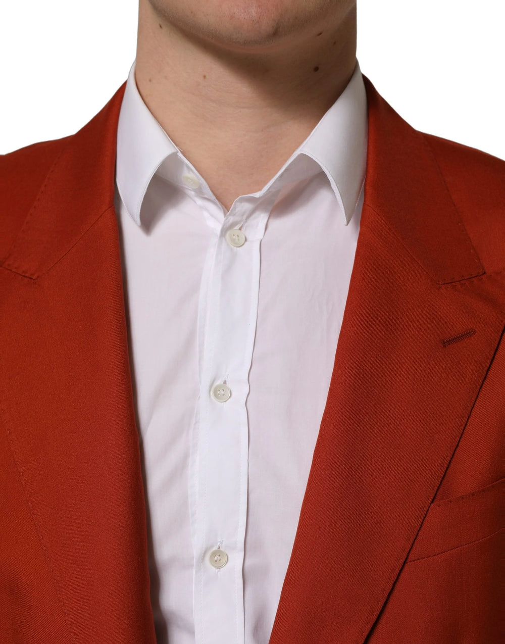 Dolce & Gabbana Red Cashmere Single Breasted Blazer Jacket - IT58 | 3XL