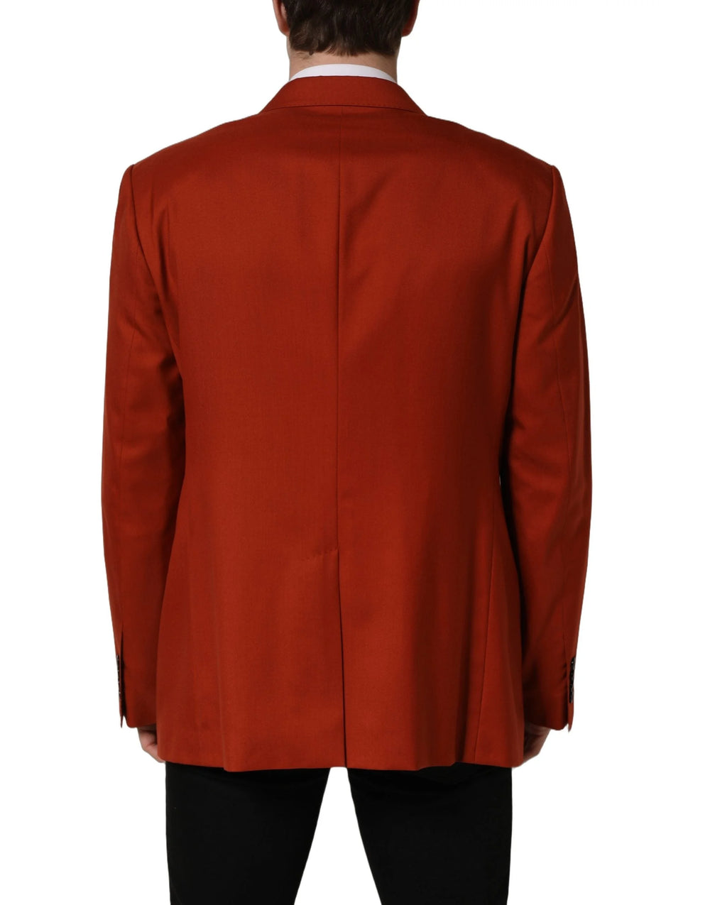 Dolce & Gabbana Red Cashmere Single Breasted Blazer Jacket - IT58 | 3XL